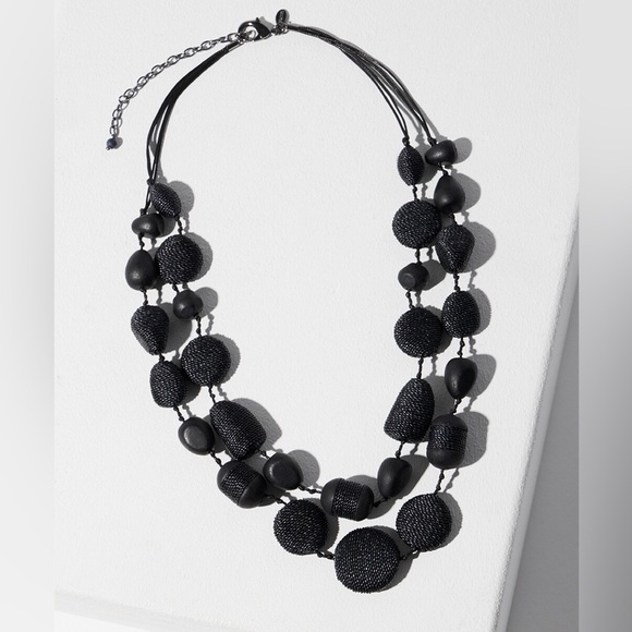Chico’s Black Multistrand Necklace - Picture 2 of 7